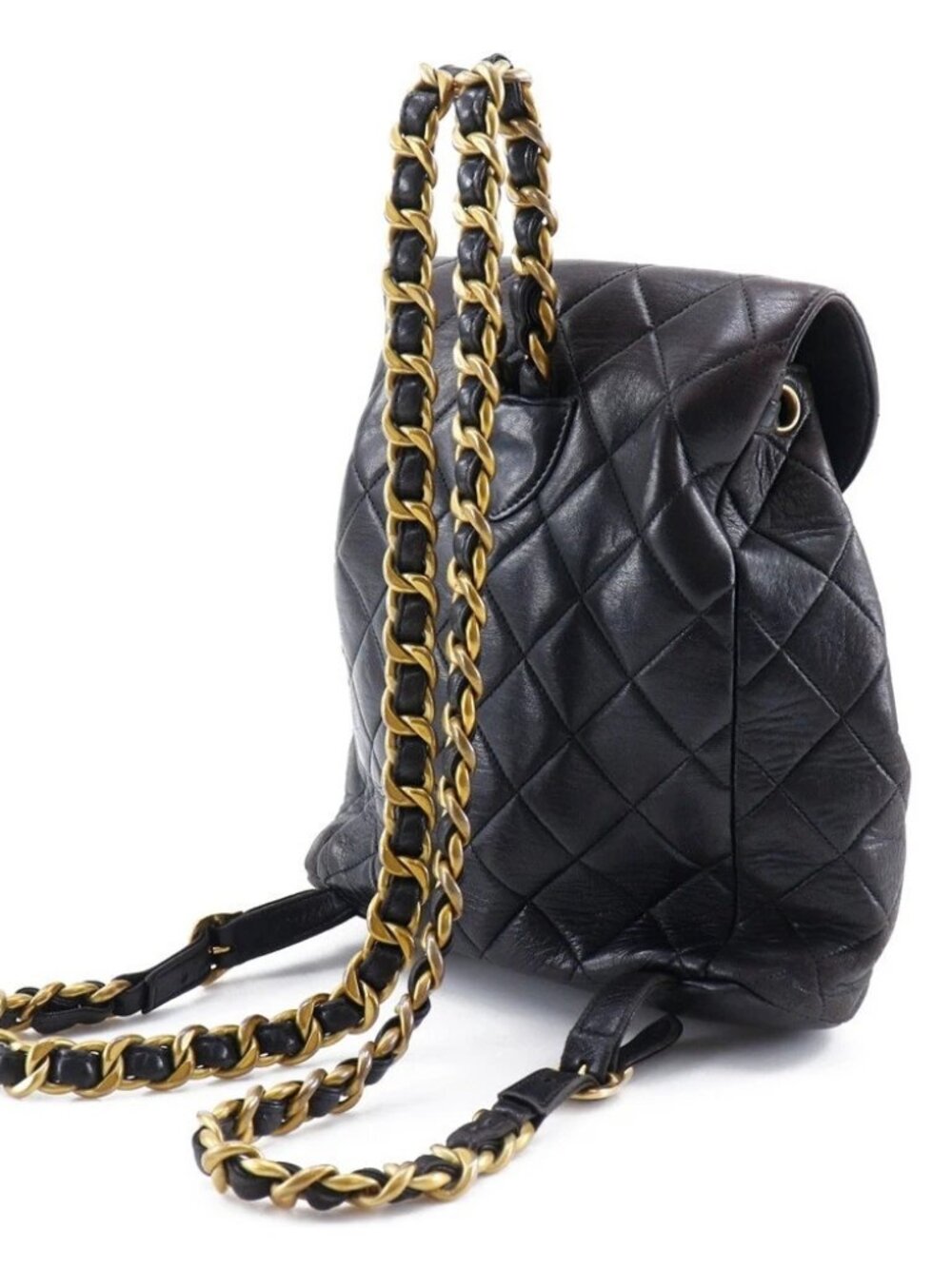 CHANEL Matelasse Backpack Daypack A10177 ChainBackpack COCO Mark black - Picture 3 of 12